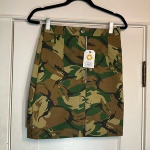 Beyond Retro Vintage Camo Mini Skirt